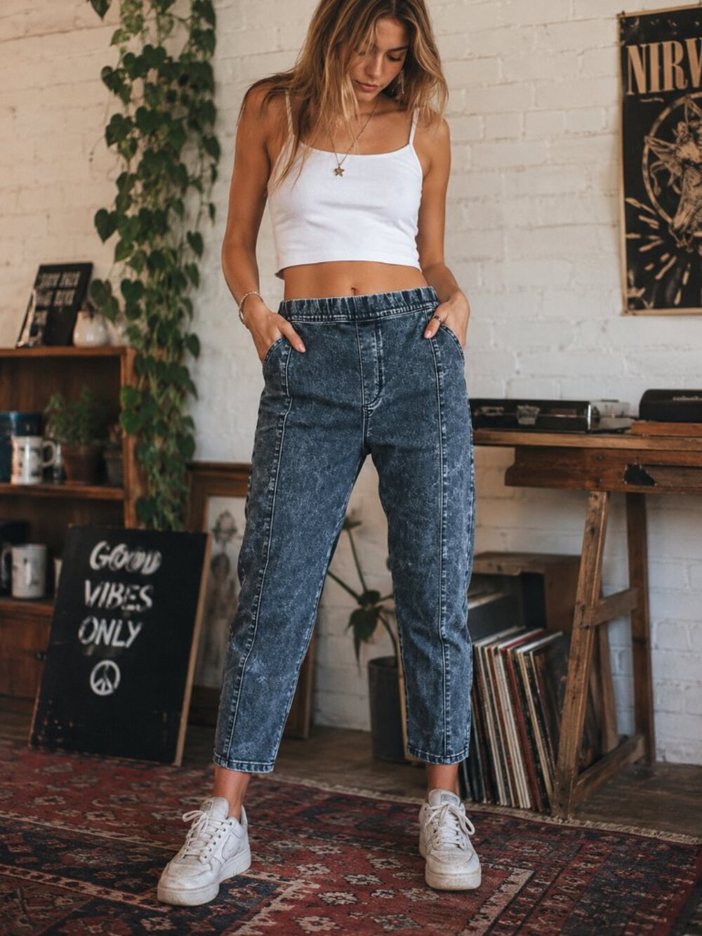 Abercrombie & Fitch Y2K Stone Washed Skinny Jeans Women's Medium Vintage